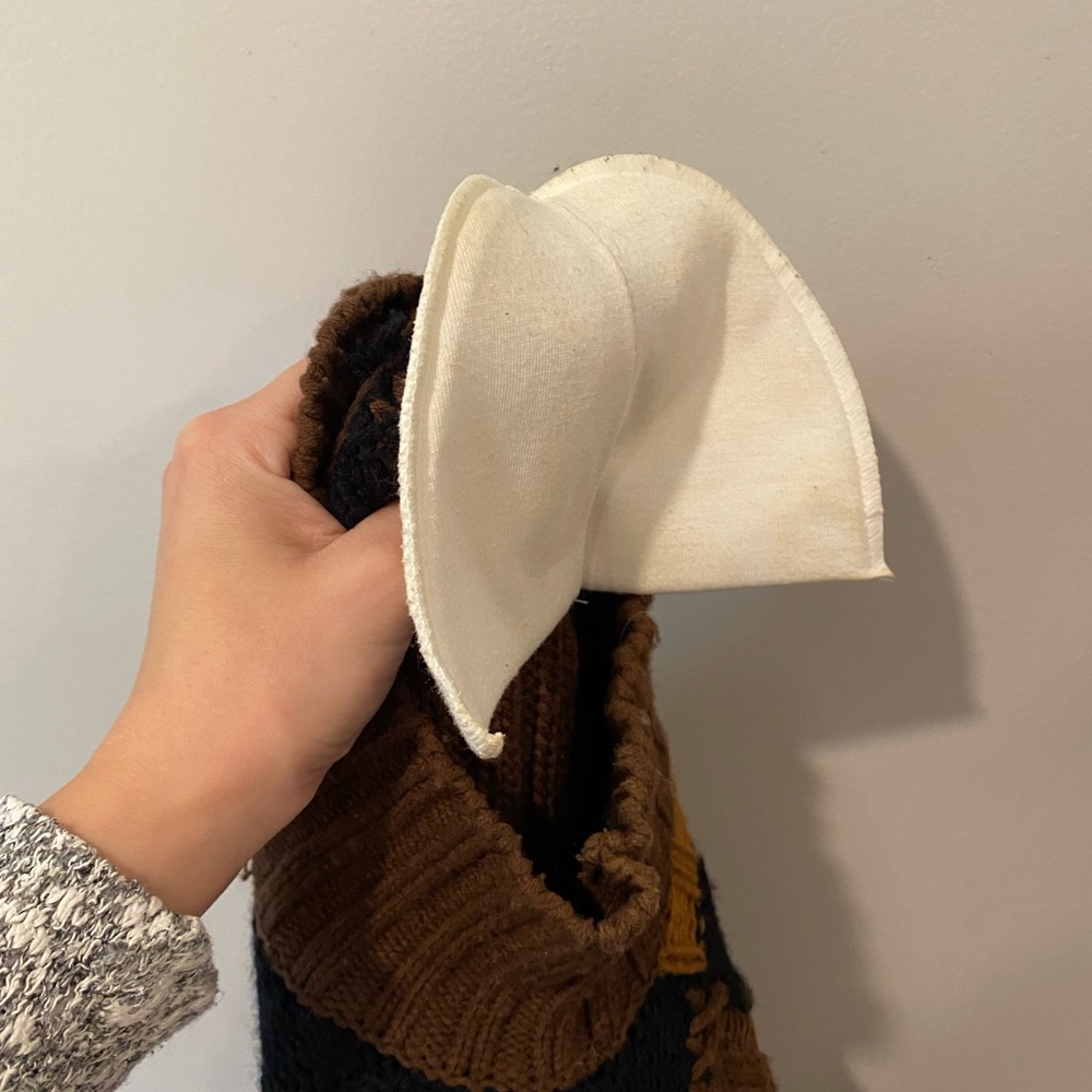 Patchwork Knitted Turtle Neck - image 7